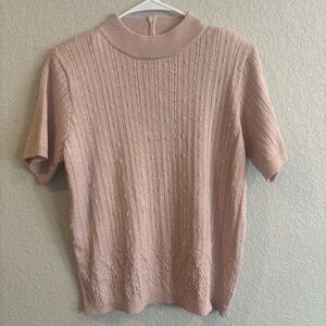 Alfred Dunner Blush Knit Cardigan